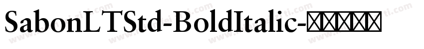 SabonLTStd-BoldItalic字体转换