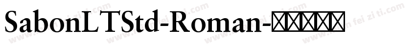 SabonLTStd-Roman字体转换