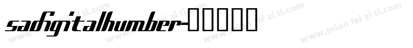 sadigitalhumber字体转换