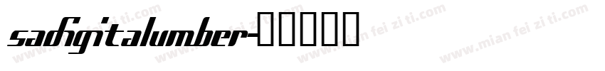 sadigitalumber字体转换