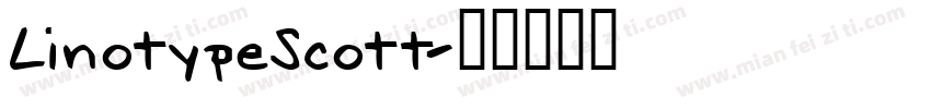 LinotypeScott字体转换