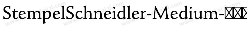 StempelSchneidler-Medium字体转换