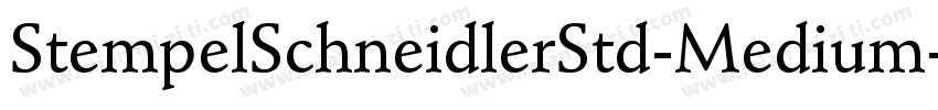 StempelSchneidlerStd-Medium字体转换