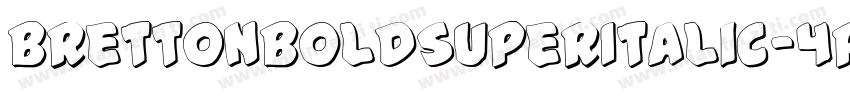 BrettonBoldSuperItalic-4P44字体转换