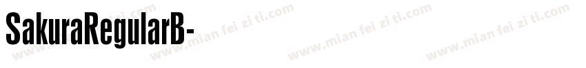 SakuraRegularB字体转换
