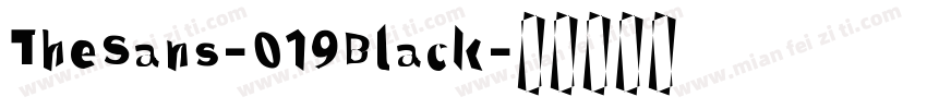 TheSans-019Black字体转换