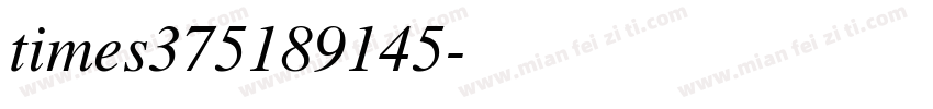 times375189145字体转换