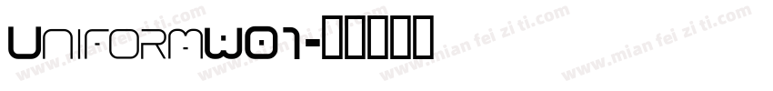 UniformW01字体转换
