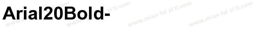 Arial20Bold字体转换