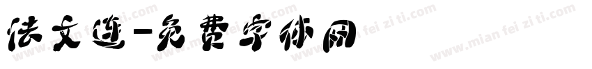 法文连字体转换