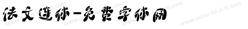 法文连体字体转换