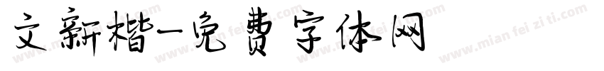 文新楷字体转换