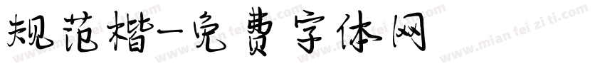 规范楷字体转换