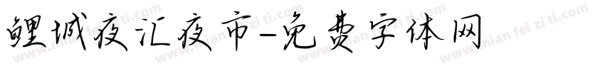 鲤城夜汇夜市字体转换