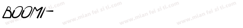 BOOMI字体转换