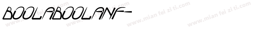 BoolaBoolaNF字体转换
