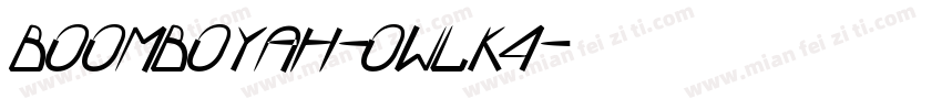 Boomboyah-0WlK4字体转换