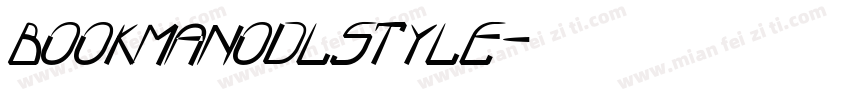bookmanodlstyle字体转换