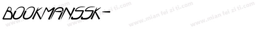 bookmanssk字体转换