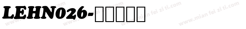 LEHN026字体转换