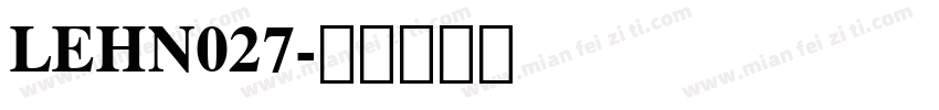 LEHN027字体转换