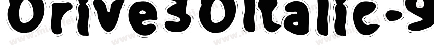Drive3DItalic-9DK0字体转换