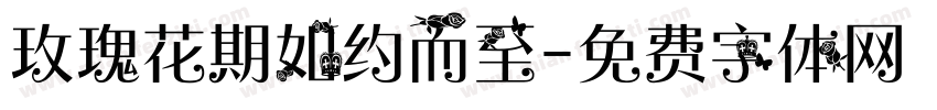 玫瑰花期如约而至字体转换