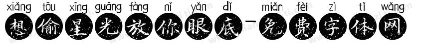 想偷星光放你眼底字体转换
