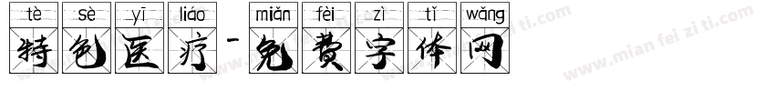 特色医疗字体转换