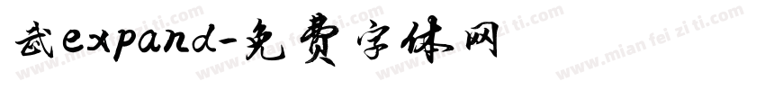 武expand字体转换