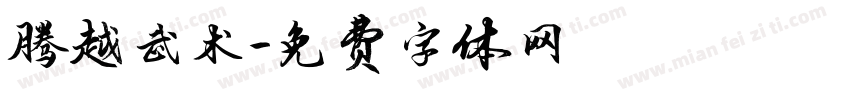 腾越武术字体转换