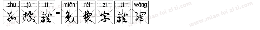 数据体字体转换