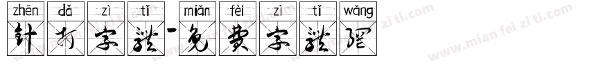 针打字体字体转换