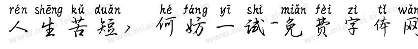 人生苦短，何妨一试字体转换