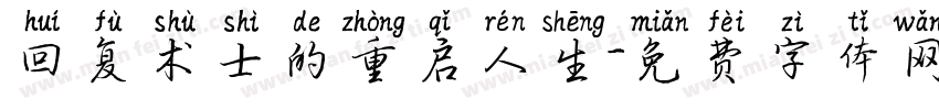 回复术士的重启人生字体转换