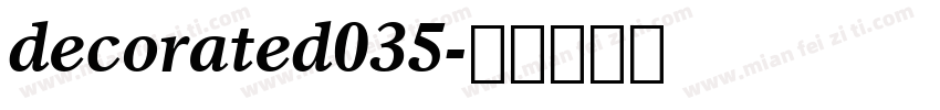 decorated035字体转换