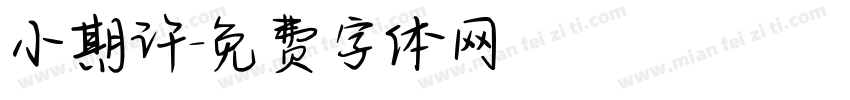 小期许字体转换