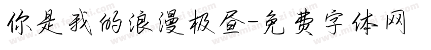 你是我的浪漫极昼字体转换