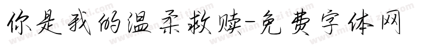 你是我的温柔救赎字体转换