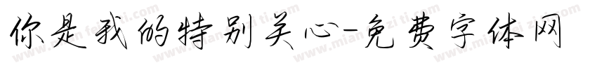 你是我的特别关心字体转换