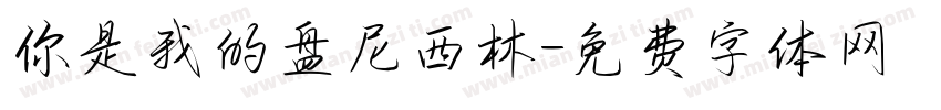 你是我的盘尼西林字体转换