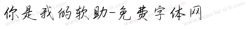 你是我的软助字体转换