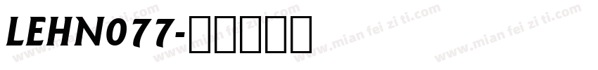LEHN077字体转换
