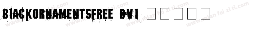 BlackOrnamentsFree-D6V1字体转换