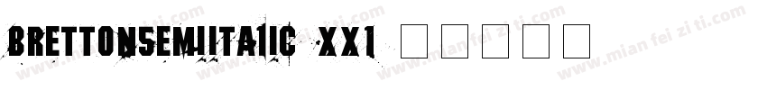 BrettonSemiItalic-6Xx1字体转换