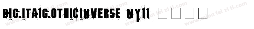 DigitalGothicInverse-nyl1字体转换
