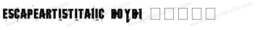 EscapeArtistItalic-DOYd1字体转换