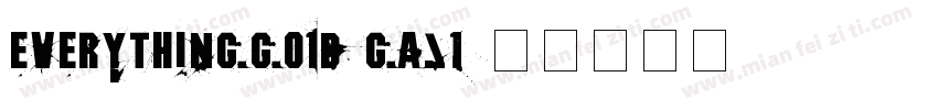 Everythinggold-gAJ1字体转换