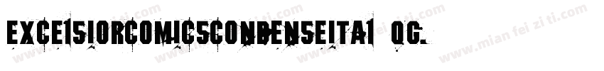 ExcelsiorComicsCondenseItal-qgG1字体转换