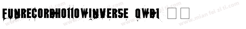 FunrecordHollowInverse-qwd1字体转换